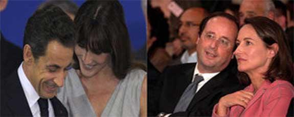 Н.Саркози, Ф.Олланд нар гэр бүлээрээ сонгуульд өрсөлдөх нь