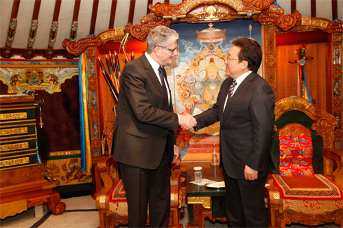 Монгол Улсын Ерөнхийлөгч Ц.Элбэгдорж Данийн парламентын дарга Могенс Ликкетофтыг хүлээн авч уулзав