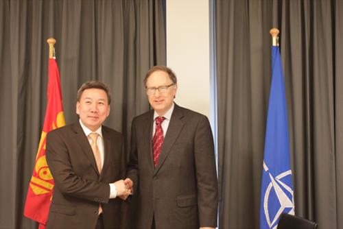 Монгол, НАТО-гийн хамтын ажиллагааны талаар санал солилцов