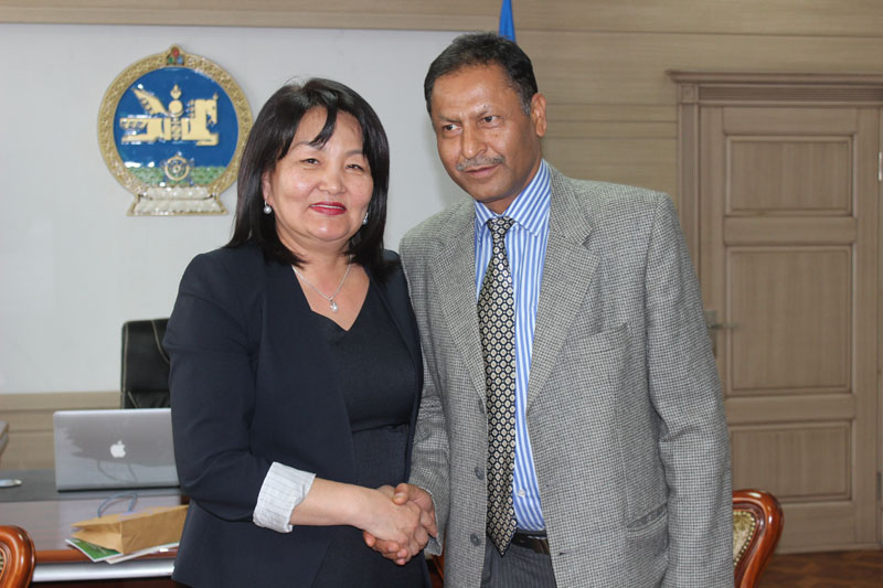 Непал улсын Төрийн нарийн бичгийн даргыг хүлээн авч уулзлаа