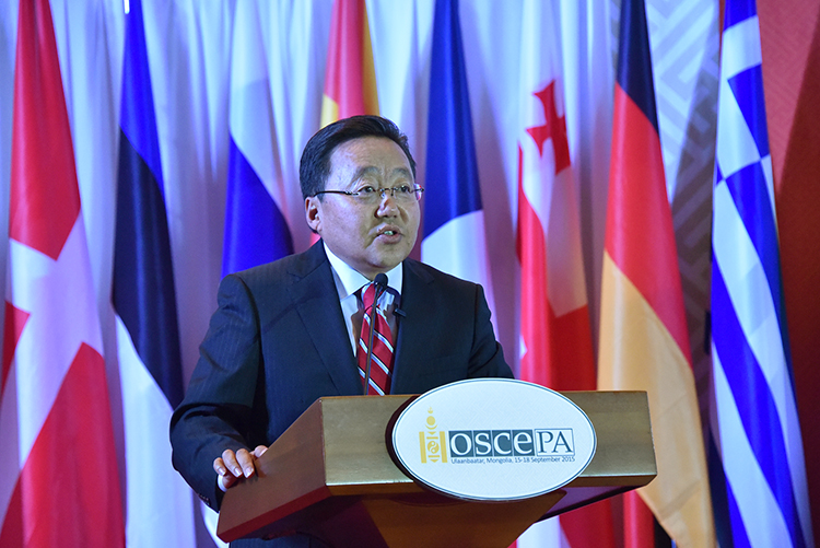 ЕАБХАБ-ын Парламентын Ассамблейн 2015 оны Намрын хуралд Монгол Улсын Ерөнхийлөгч  Цахиагийн Элбэгдоржийн хэлсэн үг