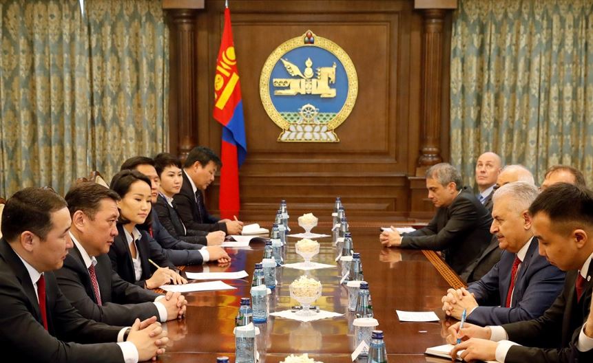БНТУ-ын Ерөнхий сайд Бинали Йылдырым Монгол Улсын Их Хурлын дарга М.Энхболдод бараалхлаа