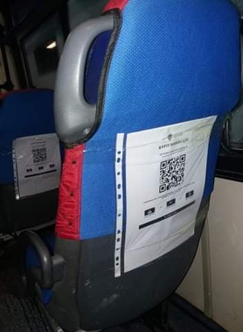 Нийтийн тээврийн үйлчилгээний бүх автобус болон таксинд QR код байршуулсан байна